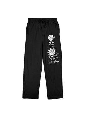 New Rick and Morty Black Wubba Character Pajama Pants XL